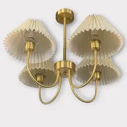 Світлодіодна люстра Дзвін cx911 (Золота) на 4 плафони