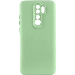 Чехол TPU GETMAN Liquid Silk Full Camera для Xiaomi Redmi 9 Зеленый / Pistachio
