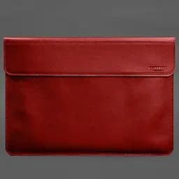 Шкіряний чохол-конверт BlankNote на магнітах для MacBook Air 15 (2023) Червоний - мініатюра 4