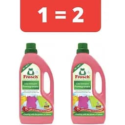 Концентрований рідкий засіб Frosch Гранат для прання кольорової білизни 1.5 л + 1.5 л