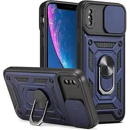 Чохол Ummi Camshield Serge Ring для Apple iPhone X / XS (5.8) Синій / Navy