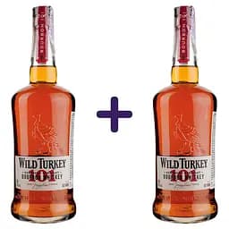Набор: виски Wild Turkey 101 Bourbon Whiskey 50.5% 1.4 л (0.7 х 2 шт.)