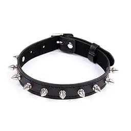 Брутальний нашийник BDSM зі шпильками домінуйте зі стилем K000331