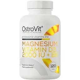 Витамины и минералы OstroVit Magnesium + Vitamin D3 2000 IU + B6 120 таблеток