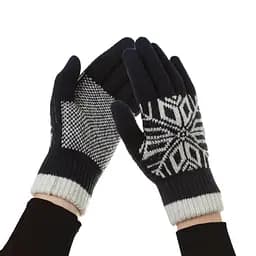 Рукавички ArmorStandart Touch Gloves Snowflake с орнаментом Blue (ARM59994)