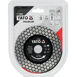 Диск відрізний алмазний по фарфору і граніту Yato Ø=125/22.2x1.8мм (YT-59980) - мініатюра 4