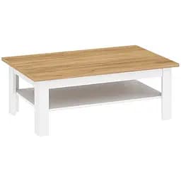 Столик журнальний Lagom Ланцет німфея альба/дуб золотий крафт 110х70х40.5 см