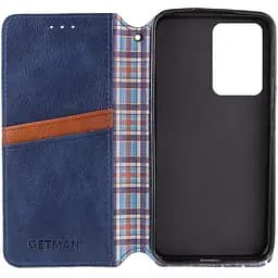 Шкіряний чохол-книжка GETMAN Cubic (PU) для Xiaomi Poco F5 Pro Синій - мініатюра 3