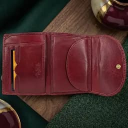 Жіночий гаманець Tony Perotti з натуральної шкіри Italico 2058 rosso (90690) Червоний - мініатюра 4