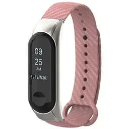Ремешок Carbon Band Mi Band 3/4/5/6 Розовый