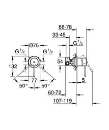 Змішувач для душу Grohe Essence 29197000, Хром - мініатюра 3