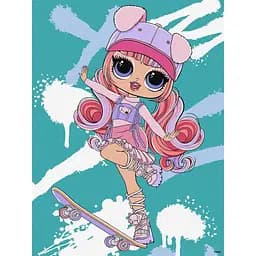 Картина за номерами "Tweens LOL Skate Dance Ali Dance" KHO1208, 30х40 см