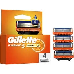 Змінні картриджі для гоління (леза) чоловічі Gillette Fusion5 Power 4 шт.