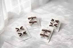 Набір шпильок бантиків для волосся з мереживом 24 шт.