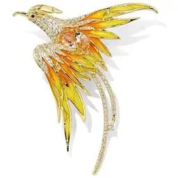 Брошь Птица Феникс брошь-булавка (494693362)