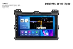 Штатна автомагнітола EasyGo M9-3-32-TLCP v2 QLED Toyota Land Cruiser Prado (120)