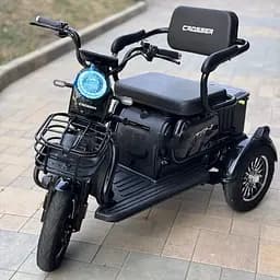 Електроскутер Триколісний Crosser TR1 (600W, 72V, 20Ah) Чорний - мініатюра 2