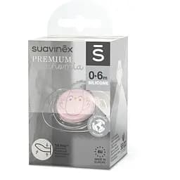 Пустушка Suavinex Bonhomia анатомічна 0-6 місяців рожева (307762) - мініатюра 2
