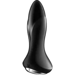 Анальная смарт-вибропробка с жемчужным массажем Satisfyer Rotator Plug 1+ Black