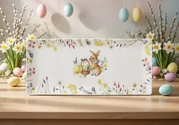 Блюдо порцелянове BonaDi Easter Melody 35х14 см (K240) - мініатюра 4