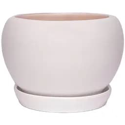 Керамічний горщик Nana Keramiks Шар 2.5 л глянець білий (shar-2-5-wth)