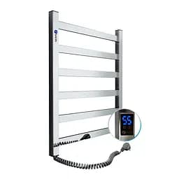 Електрична рушникосушка Navin Авангард 480x600 Sensor ліва з таймером 10-028153-4860, Хром, Ліве, Електронний