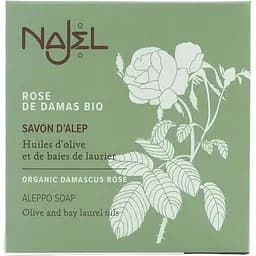Алеппское мыло Najel Aleppo Soap Organic Damascus Rose с органической Дамасской розой 100 г