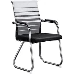 Офисное кресло GT Racer B-4029, черно-белое (B-4029 White/Gray/Black)