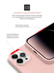 Силиконовый чехол с MagSafe для Apple iPhone 14 Pro, ICON2 MagCase, розовый, противоударный, панель с мягкой подкладкой, защита всего корпуса, поддержка беспроводной зарядки, совместим с защитными стеклами и пленками, ArmorStandart (ARM68402) - мініатюра 5