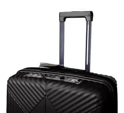 Валіза маленька S поліпропілен з розширенням Airtex 639 55×38×21см 44л Чорний - мініатюра 2