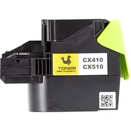 Картридж PowerPlant Lexmark CX310/CX410/CX510 YL (с чипом)