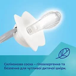 Пустушка Canpol babies Light touch Гуси силіконова симетрична 6-18 міс. 2 шт. зелена з білим (22/668) - мініатюра 7