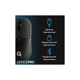 Мишка OfficePro M307B Silent Click Wireless/Bluetooth Black (M307B) - мініатюра 6