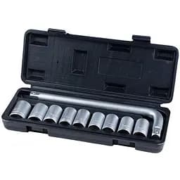 Набор торцевых насадок Grad 1/2" 9 шт + ворот (кейс) (6003035)