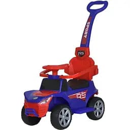 Електромобіль каталка-толокар Bambi M 5764EBLR-4-3 з музикою та батьківською ручкою джип