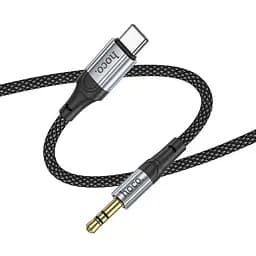 AUX кабель Hoco UPA26 Type-C to Jack 3.5 1 м чорний