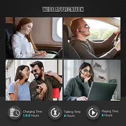 Бездротова Bluetooth гарнітура HSP-B6 з кнопками управління шумозаглушенням Бізнес гарнітура - мініатюра 8