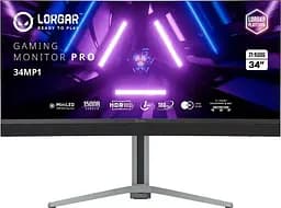 Монітор 27" Lorgar 34MP1 MiniLED Curved UWQHD VA 180Hz (LRG-34MP1W180C-GY)