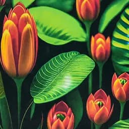 Алмазна мозаїка Екзотика квітів HEE16338 30х30 см