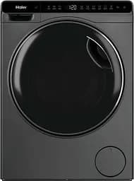 Haier Пральна машина фронтальна, 5кг, 1200, A, 42.3см, дисплей, інвертор, люк чорний, Wi-Fi, висота 70см, сріблястий
