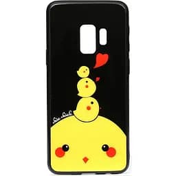 Чохол-накладка Toto Cartoon Print Glass Case Samsung Galaxy S9 Chicken Chick