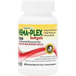 Вітаміни та мінерали Natures Plus Hema-Plex 60 капсул