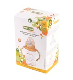 Пляшечка для годування Baby Team, з широким горлечком, 240 мл, персиковий (1090) - мініатюра 4