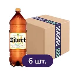 Упаковка пива Zibert Lagerbier светлое 4.4% 13.5 л (6 шт. х 2.25 л)