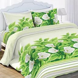 Комплект постельного белья Ecotton Премиум Каллы, бязь, евростандарт, 220х210 (22496)