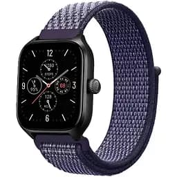 Ремінець нейлоновий на липучці BeWatch Xiaomi Amazfit BIP/GTS/GTR 20 мм Purple (1011361.3UW)