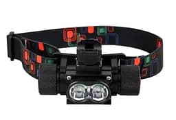 Налобный фонарь BL-3000 T6 + велокрепление + 3 режима + 2500 люмен