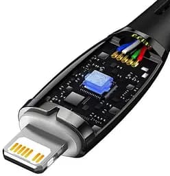 Кабель Baseus Gli ммer Series Fast Charging Data Cable Type-C to iP 20W 2 м чорний - мініатюра 3