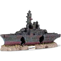 Декорація затонулий корабель Kruger Meier Battleship 23x5x11 см (24411)