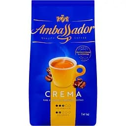 Кава в зернах Ambassador Crema натуральна смажена 1 кг (941924) - мініатюра 2